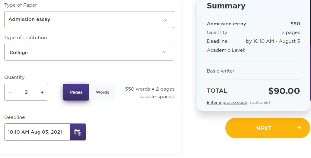 PaperHelp order form